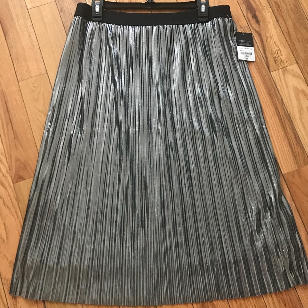 Metallic Silver skirt